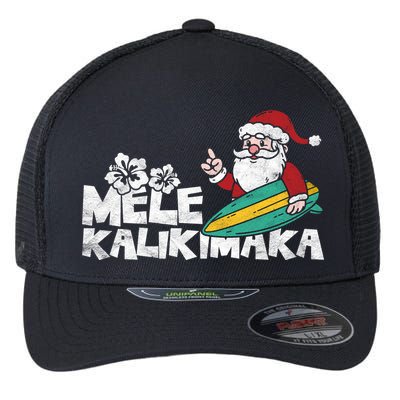 Mele Kalikimaka Hawaiian Christmas Flexfit Unipanel Trucker Cap