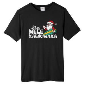 Mele Kalikimaka Hawaiian Christmas Tall Fusion ChromaSoft Performance T-Shirt