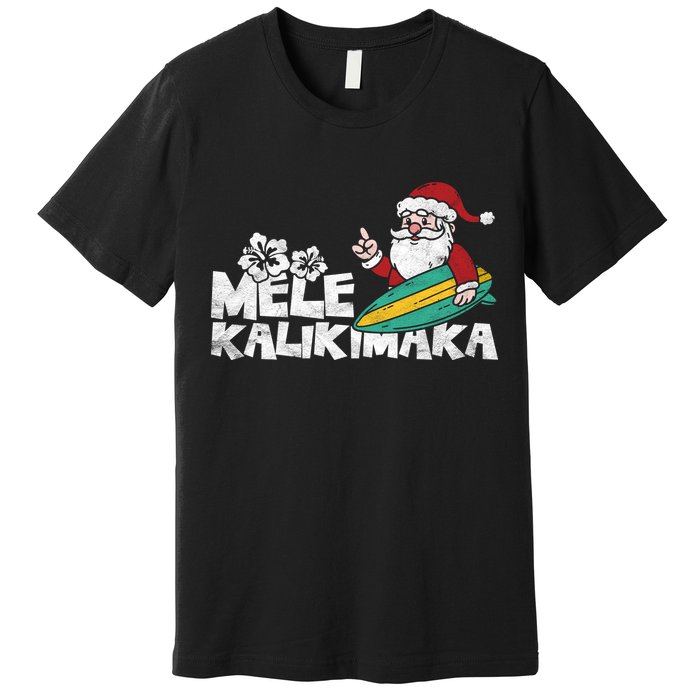 Mele Kalikimaka Hawaiian Christmas Premium T-Shirt
