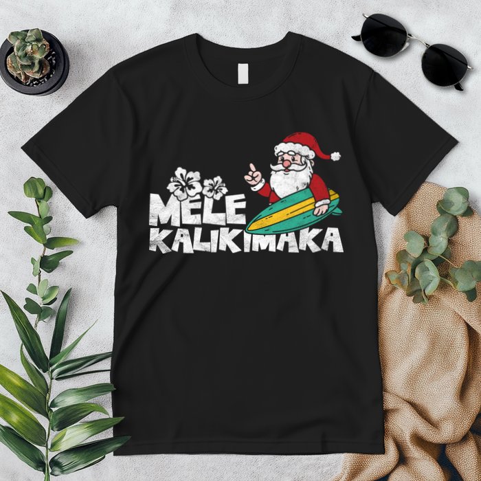 Mele Kalikimaka Hawaiian Christmas Premium T-Shirt