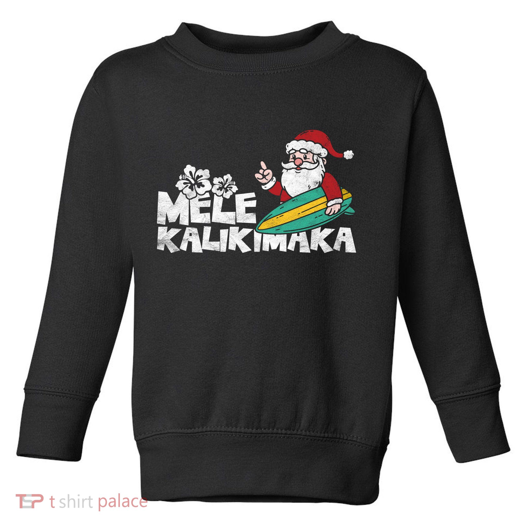 Mele Kalikimaka Hawaiian Christmas Toddler Sweatshirt