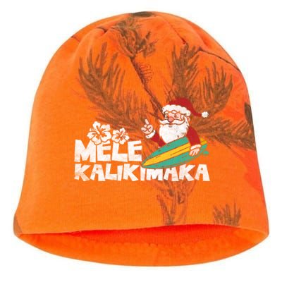 Mele Kalikimaka Hawaiian Christmas Kati - Camo Knit Beanie