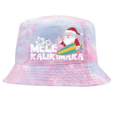 Mele Kalikimaka Hawaiian Christmas Tie-Dyed Bucket Hat