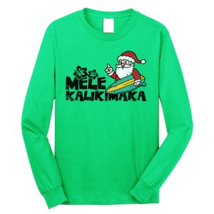 Mele Kalikimaka Hawaiian Christmas Long Sleeve Shirt