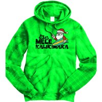 Mele Kalikimaka Hawaiian Christmas Tie Dye Hoodie