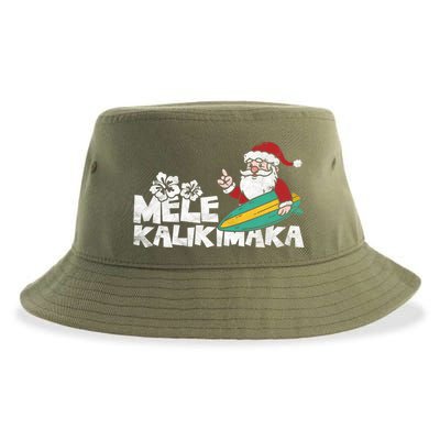 Mele Kalikimaka Hawaiian Christmas Sustainable Bucket Hat