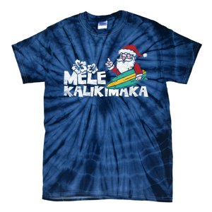 Mele Kalikimaka Hawaiian Christmas Tie-Dye T-Shirt