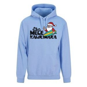 Mele Kalikimaka Hawaiian Christmas Unisex Surf Hoodie