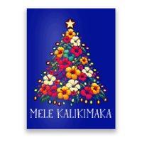 Mele Kalikimaka Hawaiian Christmas Tree Hawaii Tropical Poster