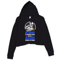 My Knight In Shining Armor Wears A Welders Helmet And Boots Crop Fleece Hoodie