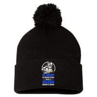 My Knight In Shining Armor Wears A Welders Helmet And Boots Pom Pom 12in Knit Beanie