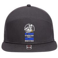 My Knight In Shining Armor Wears A Welders Helmet And Boots 7 Panel Mesh Trucker Snapback Hat