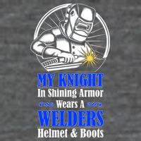 My Knight In Shining Armor Wears A Welders Helmet And Boots Daily Commute Backpack