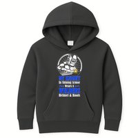 My Knight In Shining Armor Wears A Welders Helmet And Boots Kids Hoodie