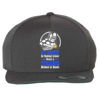 My Knight In Shining Armor Wears A Welders Helmet And Boots Wool Snapback Cap