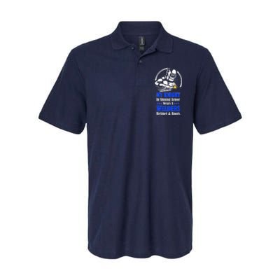 My Knight In Shining Armor Wears A Welders Helmet And Boots Softstyle Adult Sport Polo