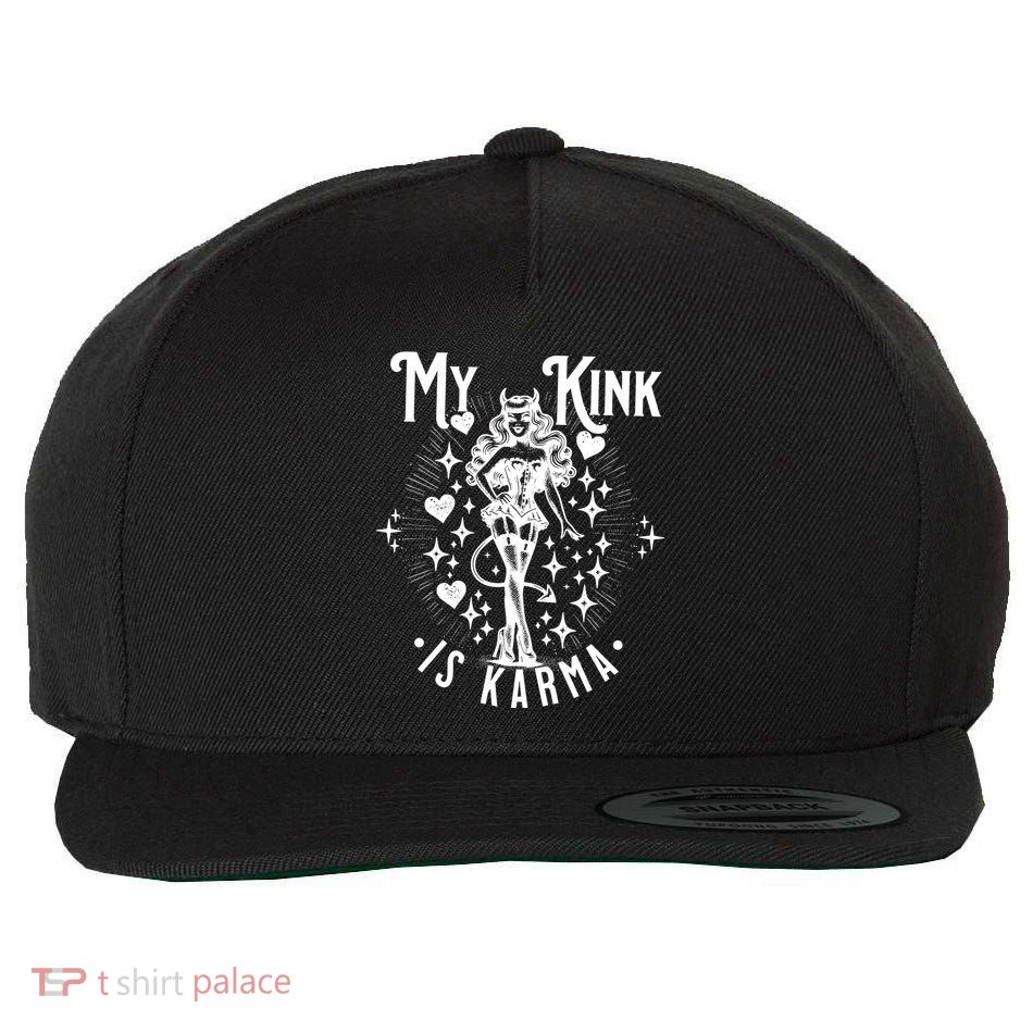 My K.I.N.K Is Karma Wool Snapback Cap
