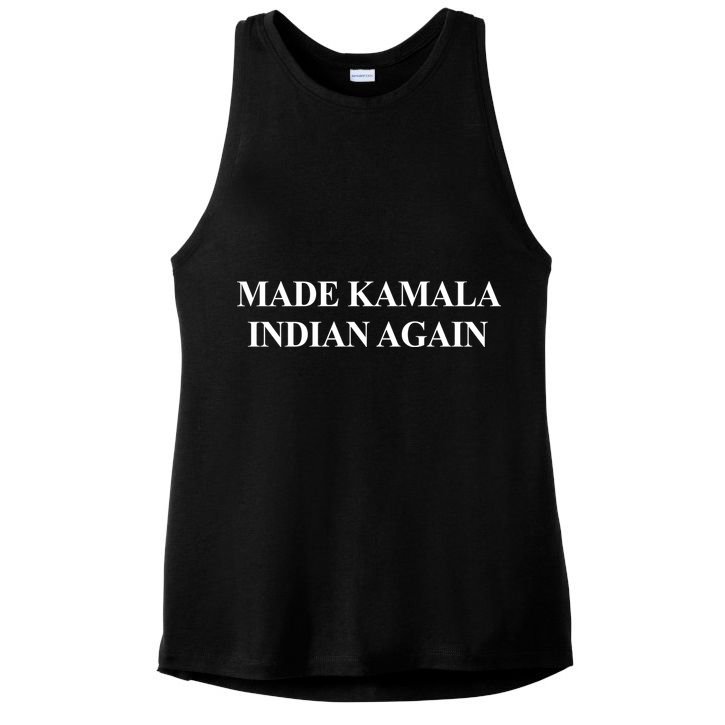 Made Kamala Indian Again Funny Ladies PosiCharge Tri-Blend Wicking Tank