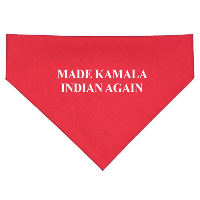 Made Kamala Indian Again Funny USA-Made Doggie Bandana