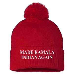 Made Kamala Indian Again Funny Pom Pom 12in Knit Beanie