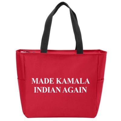 Made Kamala Indian Again Funny Zip Tote Bag