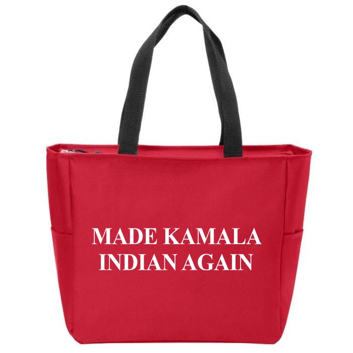 Made Kamala Indian Again Funny Zip Tote Bag