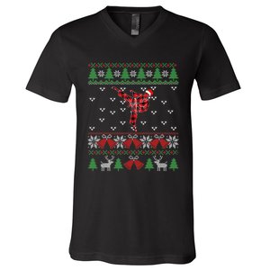 Merry Kickmas Karate Santa Martial Arts Funny V-Neck T-Shirt