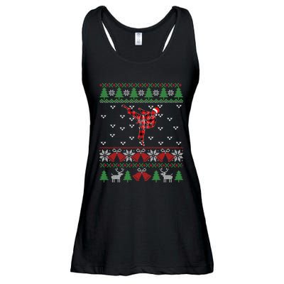 Merry Kickmas Karate Santa Martial Arts Funny Ladies Essential Flowy Tank