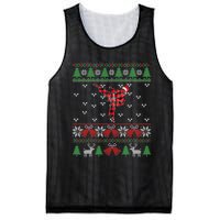 Merry Kickmas Karate Santa Martial Arts Funny Mesh Reversible Basketball Jersey Tank