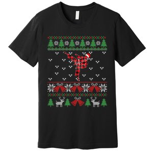 Merry Kickmas Karate Santa Martial Arts Funny Premium T-Shirt