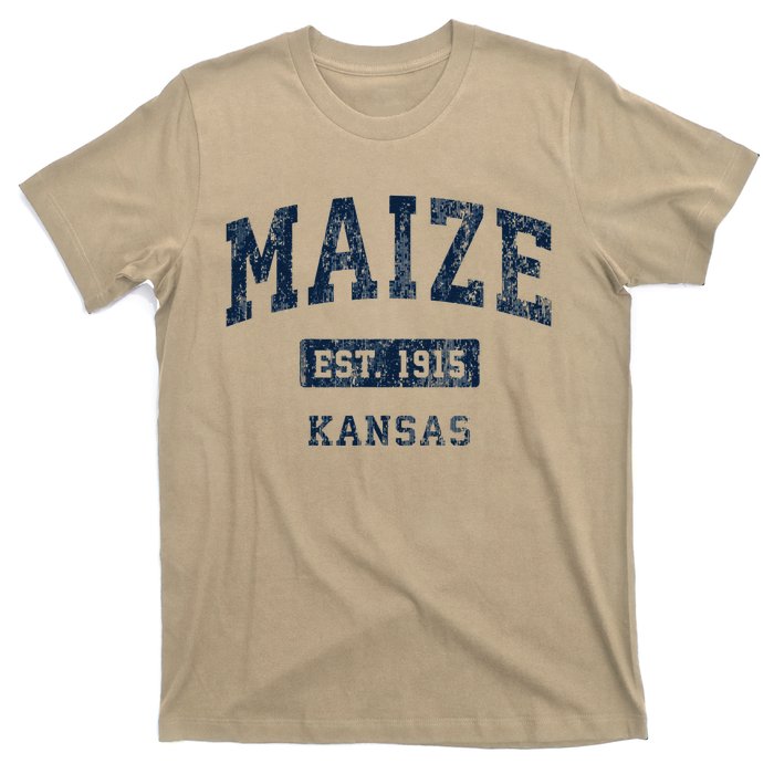 Maize Kansas Ks Vintage Established T-Shirt