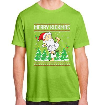 Merry Kickmas Karate Jiu Jitsu Martial Arts Christmas Adult ChromaSoft Performance T-Shirt