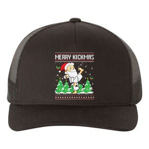 Merry Kickmas Karate Jiu Jitsu Martial Arts Christmas Yupoong Adult 5-Panel Trucker Hat