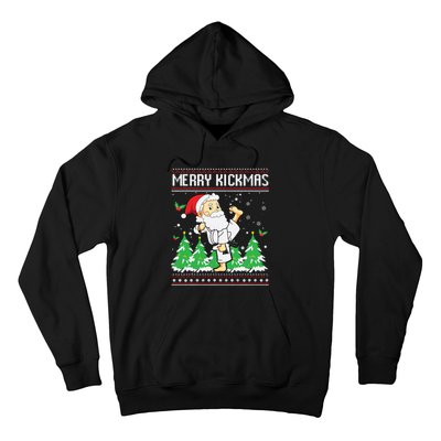 Merry Kickmas Karate Jiu Jitsu Martial Arts Christmas Hoodie