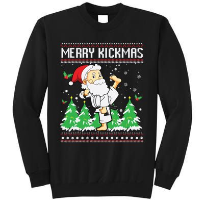 Merry Kickmas Karate Jiu Jitsu Martial Arts Christmas Sweatshirt