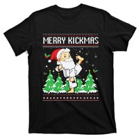 Merry Kickmas Karate Jiu Jitsu Martial Arts Christmas T-Shirt