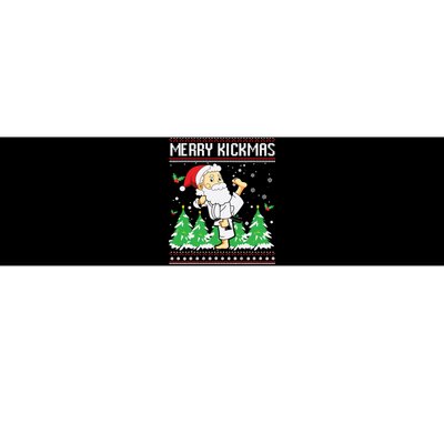 Merry Kickmas Karate Jiu Jitsu Martial Arts Christmas Bumper Sticker