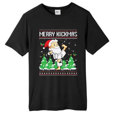 Merry Kickmas Karate Jiu Jitsu Martial Arts Christmas Tall Fusion ChromaSoft Performance T-Shirt