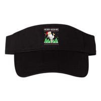 Merry Kickmas Karate Jiu Jitsu Martial Arts Christmas Valucap Bio-Washed Visor