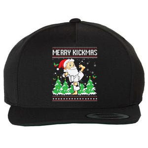 Merry Kickmas Karate Jiu Jitsu Martial Arts Christmas Wool Snapback Cap