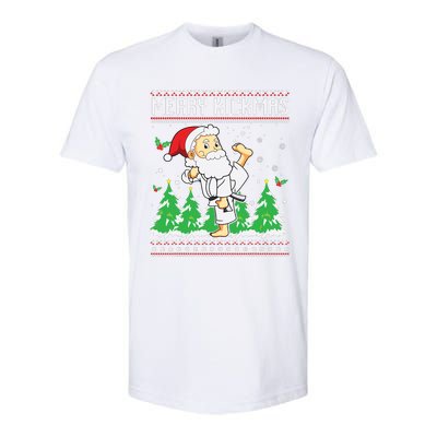 Merry Kickmas Karate Jiu Jitsu Martial Arts Christmas Softstyle CVC T-Shirt