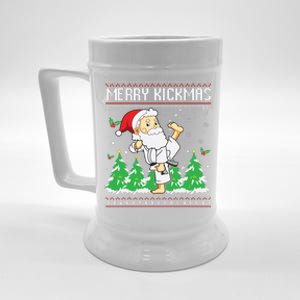 Merry Kickmas Karate Jiu Jitsu Martial Arts Christmas Beer Stein