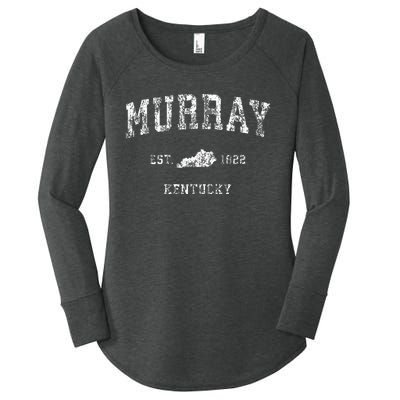 Murray Kentucky Ky Vintage Athletic Sports Design Women's Perfect Tri Tunic Long Sleeve Shirt