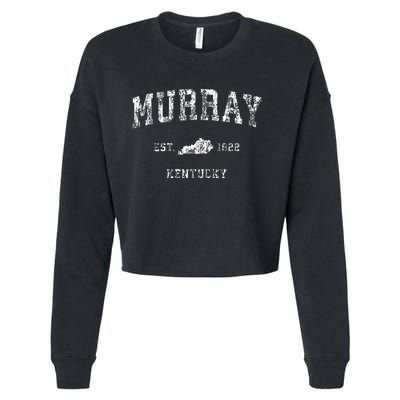 Murray Kentucky Ky Vintage Athletic Sports Design Cropped Pullover Crew