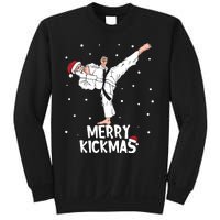 Merry Kickmas Karate Santa Claus Martial Arts Christmas Sweatshirt