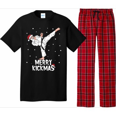 Merry Kickmas Karate Santa Claus Martial Arts Christmas Pajama Set