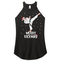 Merry Kickmas Karate Santa Claus Martial Arts Christmas Women's Perfect Tri Rocker Tank