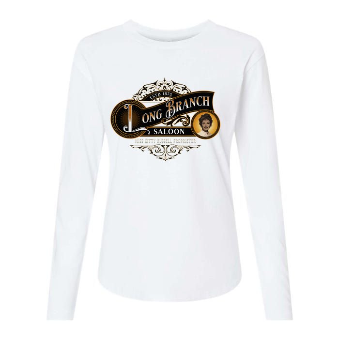 Miss KittyS Long Branch Saloon Classic Tv Western Womens Cotton Relaxed Long Sleeve T-Shirt