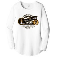 Miss KittyS Long Branch Saloon Classic Tv Western Women's Perfect Tri Tunic Long Sleeve Shirt