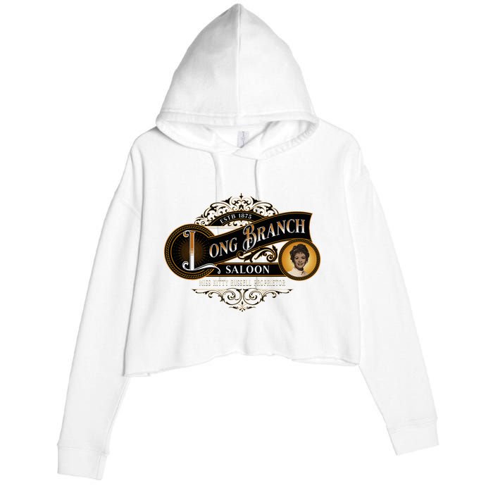 Miss KittyS Long Branch Saloon Classic Tv Western Crop Fleece Hoodie